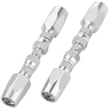 2PCS Reusable Hydraulic Fittings 1/4Inch ID Hydraulic Hose Field Repair Kit