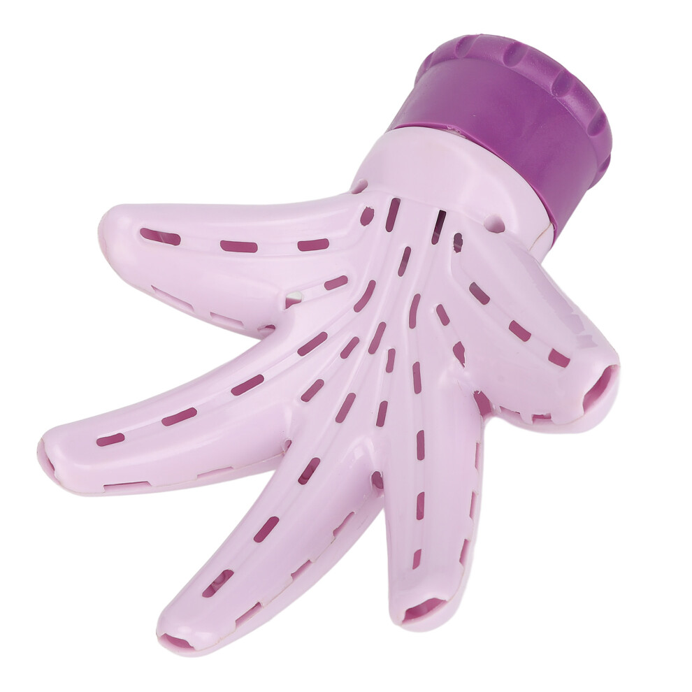 Unisex Purple Professional Palm-Shaped Hair Dryer Diffuser For Curly Wavy Hair