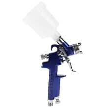 H2.000A Professional Spray Gun, 0.8/1.0 mm Nozzle, 125 ml Mini Pneumatic Spray Gun with Accessory Kit, for Automotive Paint  (H2000A 1.0 mm)