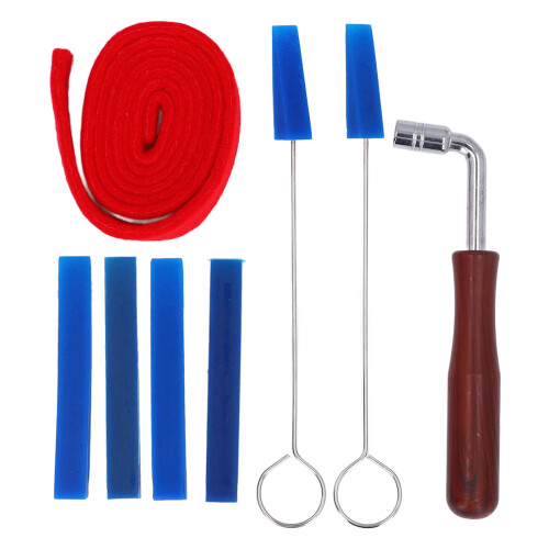 Do It Yourself Piano Tuning Kit With Basic Tools Including L Shape Tuning Hammer Extended Temperament Strip And Natural Rubber Mutes For Effective 1