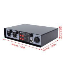 Soundmischpult, 2-in-2-Out, Laufwerksfreier