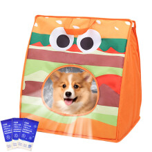 Cat Travel Carrier with Builtin Ice Pack, Foldable Ventilated Bag for Summer Outdoor and Indoor Use