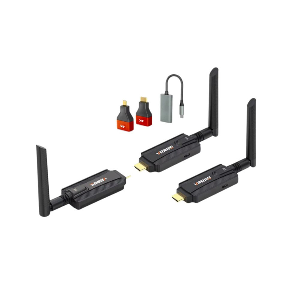 Vrriis 200M Wireless -Compatible Transmitter And Receiver Pc Meeting Transmitter Projection Video Display Adapter 4714214220524