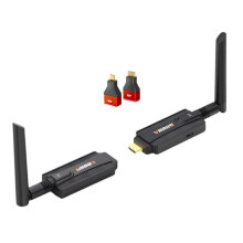 Vrriis 200M Wireless -Compatible Transmitter and Receiver TV Meeting Portable Transmitter Projection Video Display Adapter