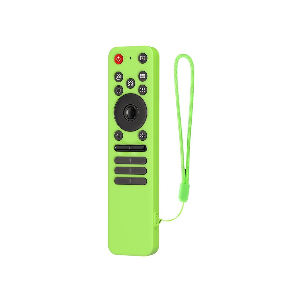 Silicone Protective Case With Lanyard Shockproof Soft Shell Protector Sleeve For Mr25ga Remote Control Green 6033514536967