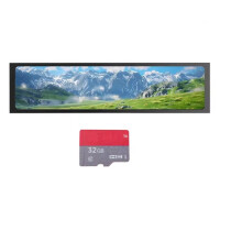 Monitor Portatile USB da 11,26 Pollici, Schermo Pubblicitario Stereo LCD IPS 1920x440, Riproduzione di Schede TF, Album Fotografico Elettronico