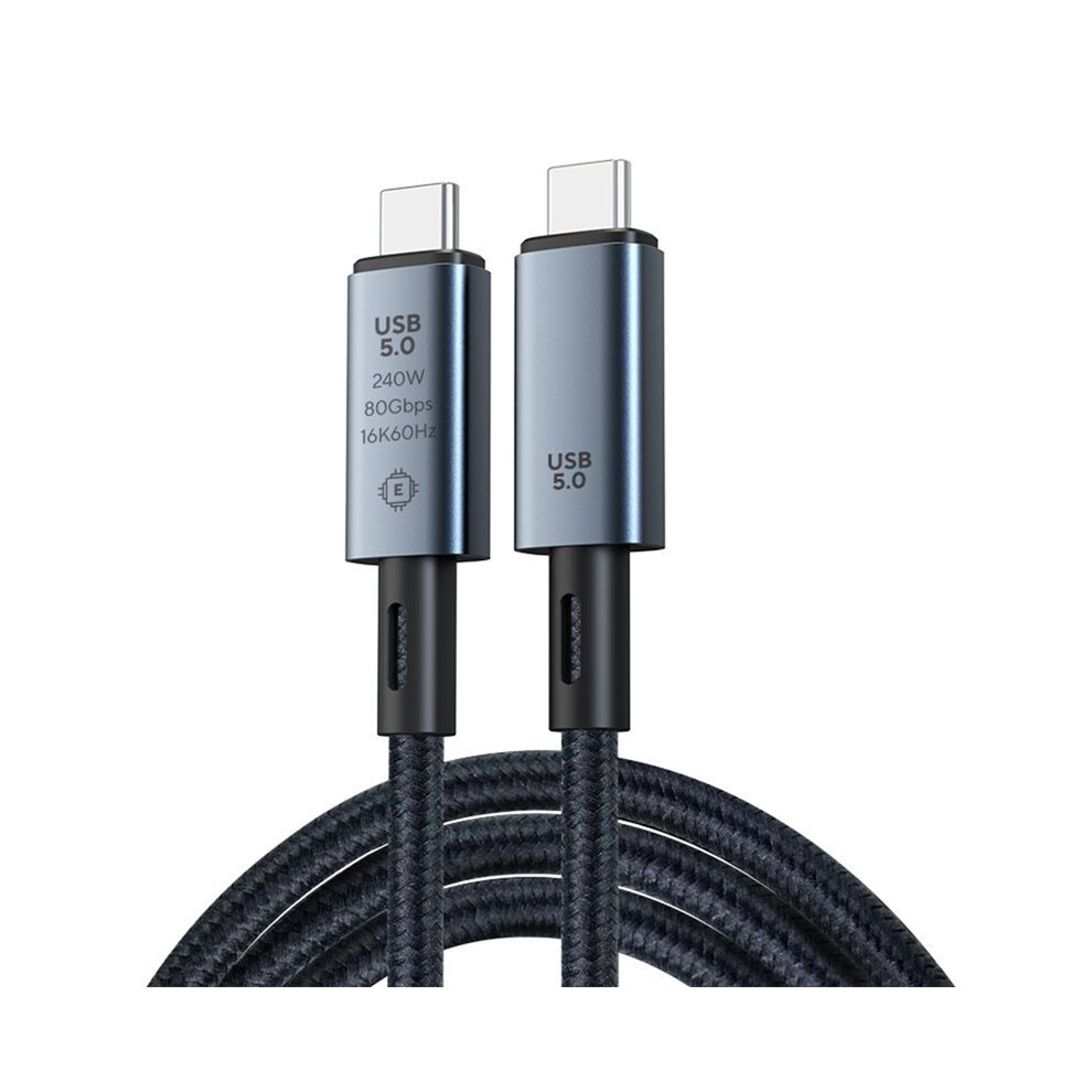 Usb 5 Cable 80Gbps 240W 8K 60Hz For 5 Fast Charging For Thunderbolt3 Usb 5.0 Usb C To C Data Transfer Cable 4711842271959