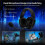 ATTACK  L80PRO Wireless Gaming Headset,  2.4G Triple Mode Headset with 20ms Low Latency, 40mm Drivers Black 6