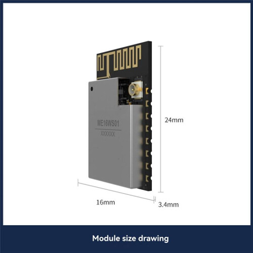 MinewSemi  + WiFi Module ME16WS01 High-Performance Dual-Core Supports WiFi AP STA Mode 2MB Flash Module 2