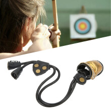 Brass & Leather Archery Fingers Guard Protector – Outdoor Black