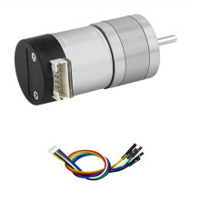 DIY Motor with Encoder Speed Measurement Geared High Torque Gear Box 310 Motor for Self Balancing Car Robotics A