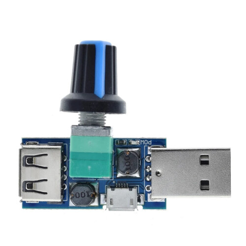 USB Fan Speed Controller DC412V with MultiGear Cooling and Temperature Display