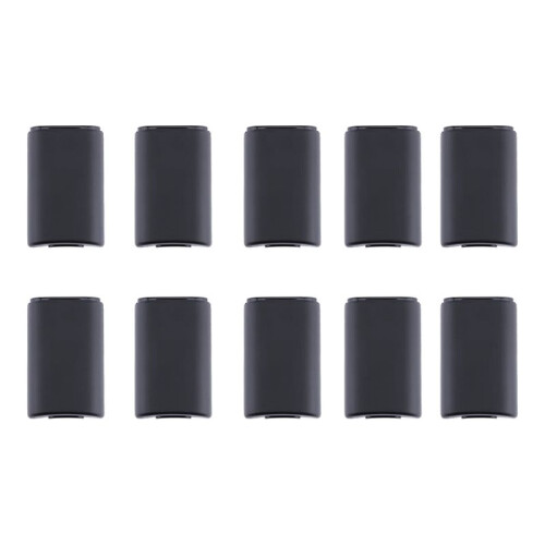 10pcs Battery Back Cover for  Controller Replacement Battery Case Covers for Xbox360 Wireless Gamepad Black