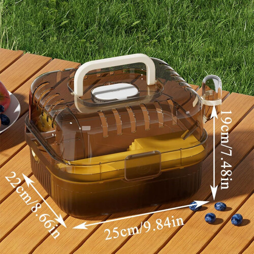 Hamster carrier  ventilated pet cage with exercise wheel for transport Ref: 3344 2