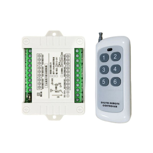 433 MHz 6CH RF Wireless Remote Control   12V-36V Remote Control System Receiver Transmitter Relay A