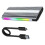 Case USB Type-C RGB M 2 In Alluminio per SSD M2, Disco Rigido A Stato  USB Type-C 3.1 da 10 Gbps, Doppio Protocollo 3
