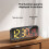 RGB Color Changing Digital LED Clock Mirror Table Clock Wall USB Clock Watch with Temperature Date Week 9