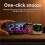 RGB Color Changing Digital LED Clock Mirror Table Clock Wall USB Clock Watch with Temperature Date Week 5