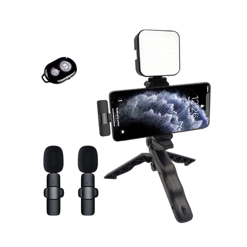 Smartphone Video Kit With Microphone Led Tripod & Portable Stabilizer For Photography Video Recording Light 6031632579224