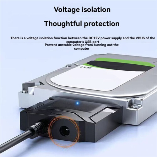 Cavo Adattatore da  A USB 3.0, Convertitore da USB 3.0 A  per Hard Disk Esterno da 2,5" e 3,5" HDD SSD 2