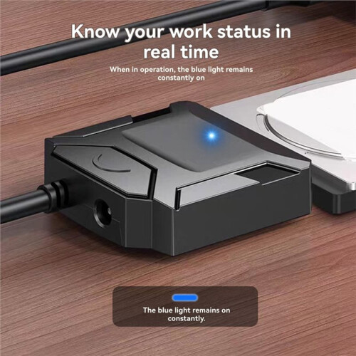 Cavo Adattatore da  A USB 3.0, Convertitore da USB 3.0 A  per Hard Disk Esterno da 2,5" e 3,5" HDD SSD 1