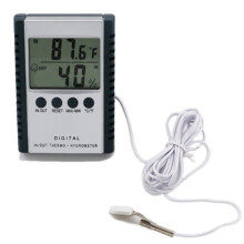 Digitales Temperatur- und Feuchtigkeitsmessgerät mit LCD-Anzeige für Außenbrutanlagen, Thermohygrometer und Feuchtigkeitsregler