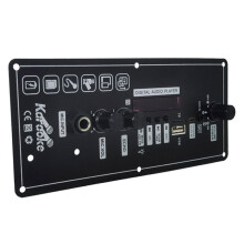 -Audio-Verstärkerplatine, 15 W, mit Tragbarem FM-BT-Audio-Lautsprecher, 5-V-Karaoke-Leistungsverstärkerplatine, MP3-Verstärker