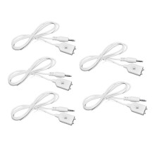 5-Teiliger Wasserleckdetektor-Sensor mit 3,5-mm-Audiokopf, Wasserstandssensorsonde, Zwei Metallstangen, Wasserleck-Niveausensor