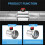 4in Motorized Duct Damper-Adjustable Volume Balancing & Backdraft Damper Control,Airflow Control Damper for HVAC System 3