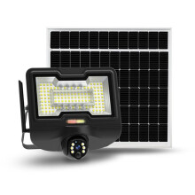 Cámara de Vigilancia Solar y Reflector de 600 W para Jardín, Huerto o Granja, 360, 4K HD, 3 MP, IP65, Impermeable, WIFI.
