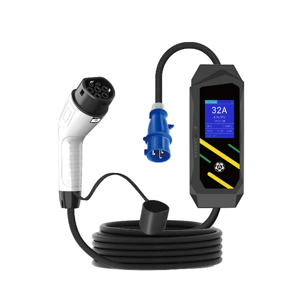 Type 2 Ev 7Kw 32A 1Phase Ev Charger Electric Car Charger Evse Portable Fast Charging Cable Wifi App Control 6031478608270