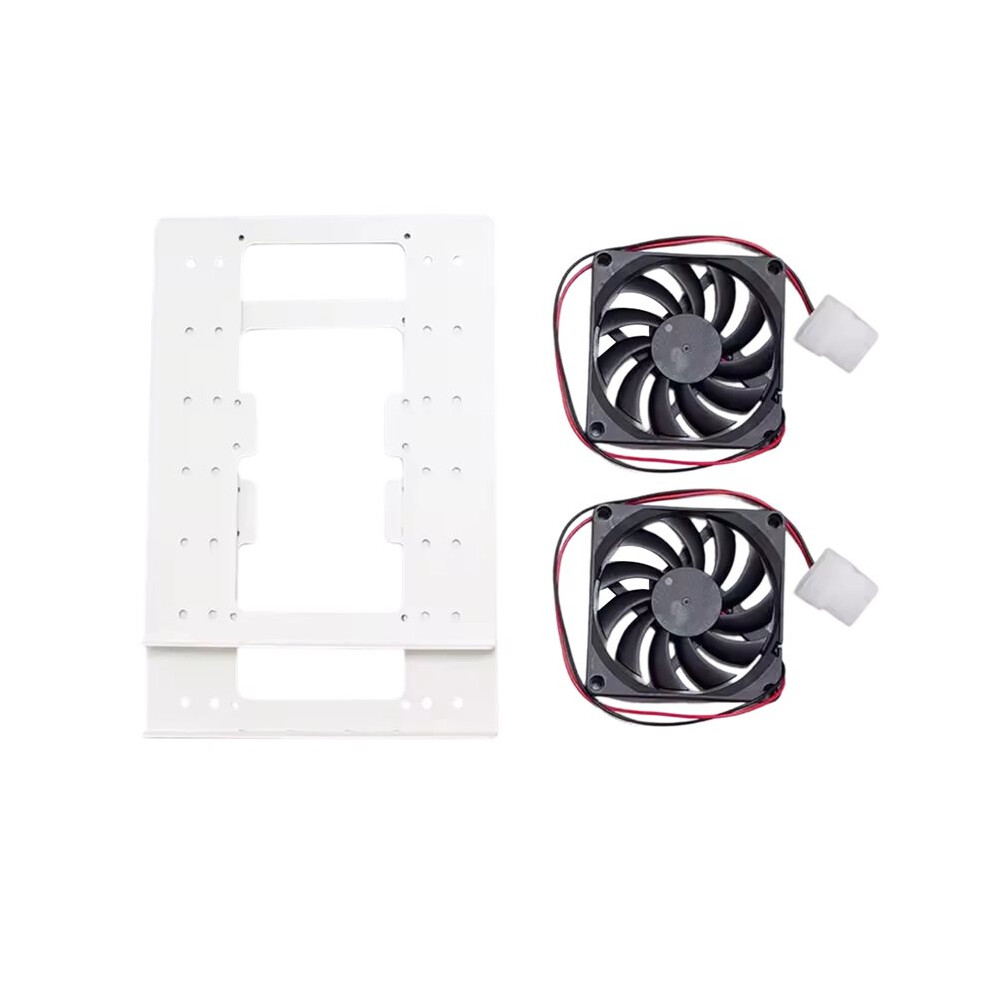 Chassis Built-In 6F Mechanical Hard Disk Bracket 3.5 Hard Disk Superimposed Expansion Fan Cooling For Pc Case ,A White 6034197756604