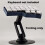 Magnetic Bracket for Split Keyboard Phone Tablets PC Detachable 360and Height Adjustable Bracket Game Accessories White 8