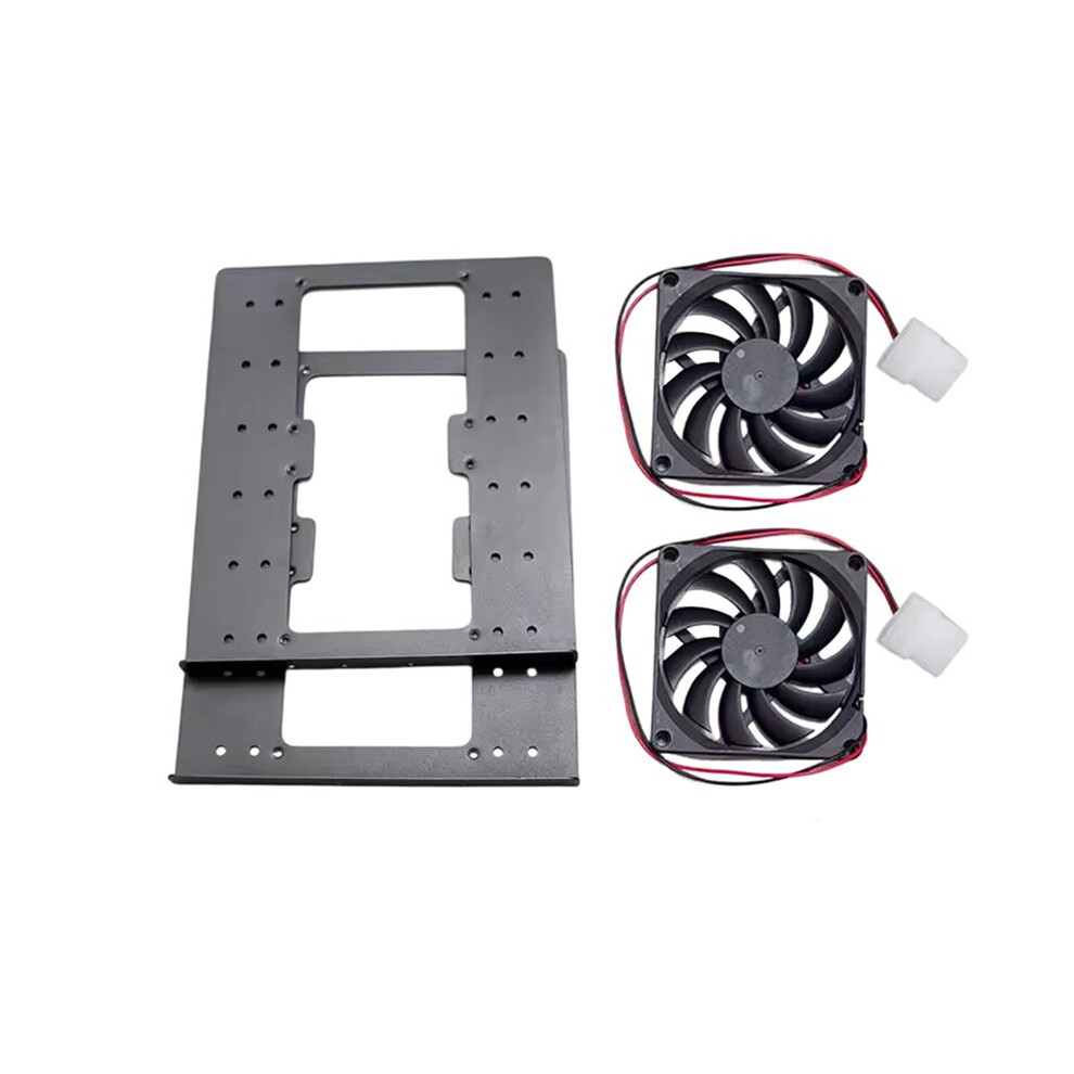 Chassis Built-In 6F Mechanical Hard Disk Bracket 3.5 Hard Disk Superimposed Expansion Fan Cooling For Pc Case ,A Black 6032615092860