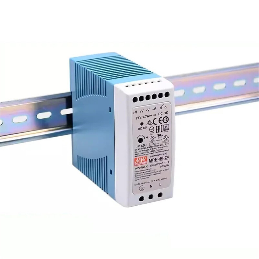 Din Rail Power Supply Mdr405 40W 5V Stable Output Multiple Voltage Compact Rail Design 9382693655875