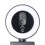 Webcam 2K com Luz de Preenchimento, Foco Automático, Câmera USB com Microfone e Rotação para Videoconferências e Streaming. 3