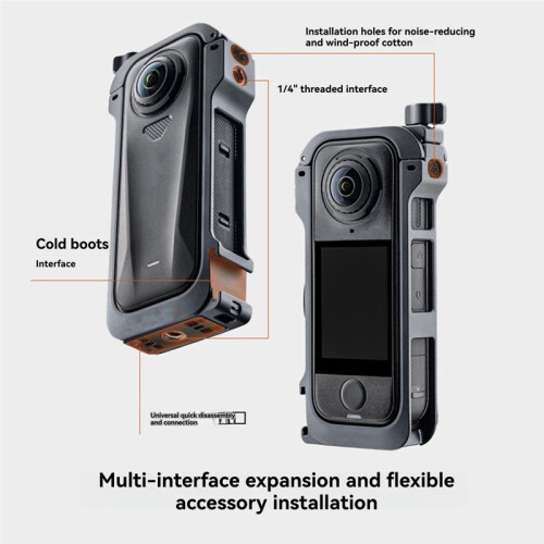 Étui de Protection en Aluminium pour  X4 Air Frame avec Extension pour Griffe Flash 2