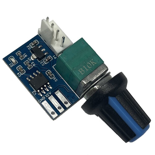 PWM Fan Speed Controller 12V Single Channel 4 Pin Low Power Mute for Computer Case Fans Without Cable 2
