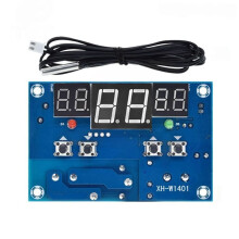 Termostato Digital W1401, Controlador de Temperatura con Sensor, Sonda Impermeable y Pantalla LED para Control de Circuitos.