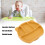Piatto in silicone per bambini con posate, 3 scomparti, Giallo 10