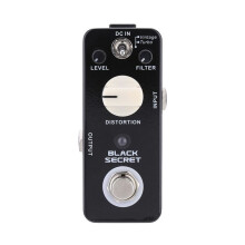 Boost Pedal Pedale per Chitarra Elettrica Pedale per Chitarra Nero Secret Distortion Pedale per Effetto Chitarra Elettrica True Bypass