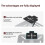 Foldable Projector Stand Desk, Wall and Ceiling Mount Bracket with 180-Degree Rotation for Home Theater Projector Silver 3
