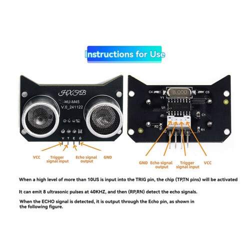 Ultrasonic Sensor DIY Obstacle Avoidance Module Distance Sensor for  Robot Car 1