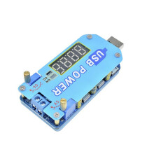 Instelbare --Convertermodule 15 W met CC CV USB Step /Down Boost Buck 5 V Tot 30 V Uitgang met Behuizing