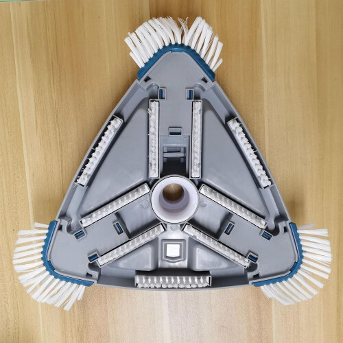 Weighted Triangular Pool Vacuum Head with Side Brushes for Easy and Safe Swimming Pool Cleaning 1