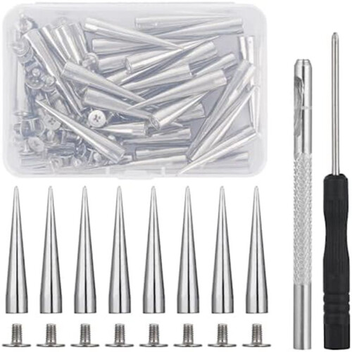 Set of 40 Clothing Pointers, Various Sizes Tapered