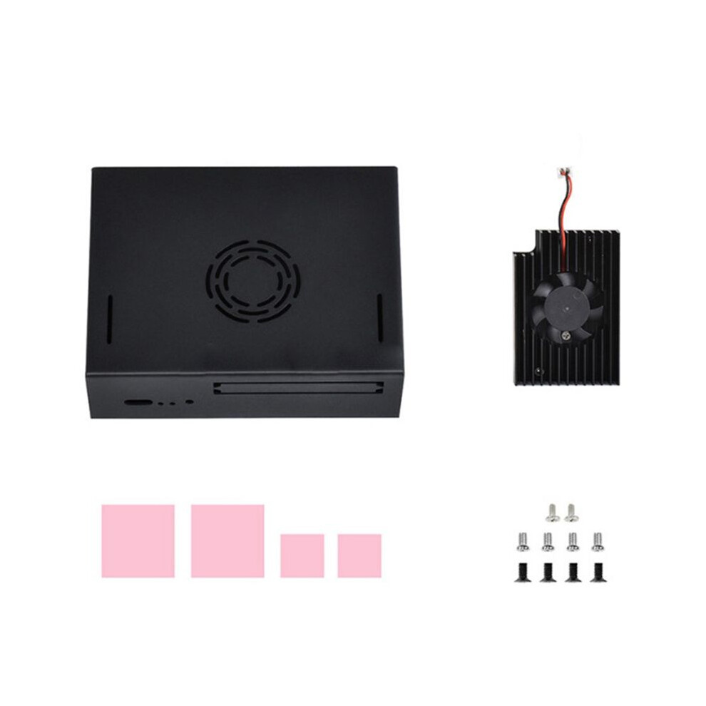 For Visionfive2 Special Metal Shell With Cooling Fan Host Computer Shell Ip30 Protection Level Multiple Interfaces 4711168948436