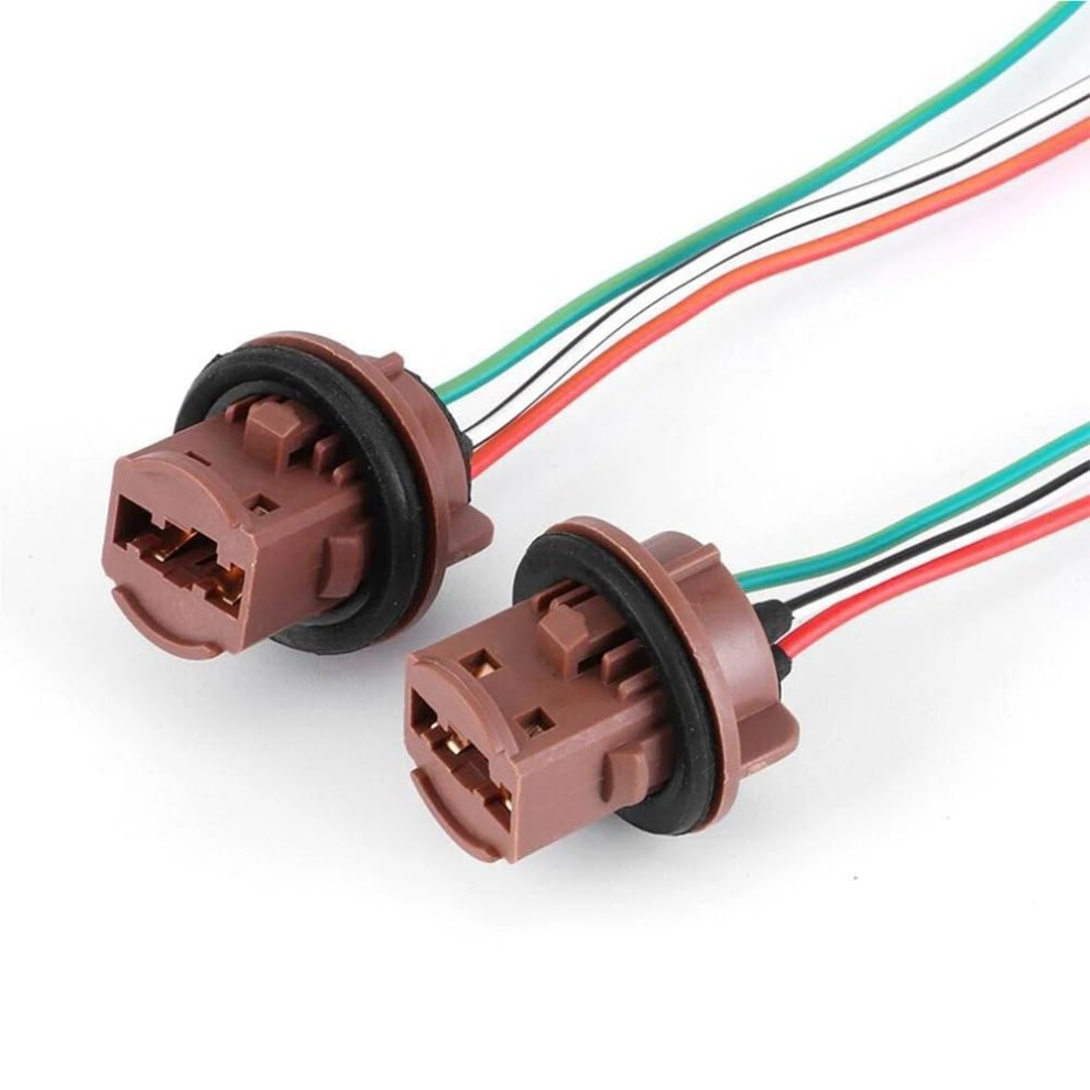 Car Plug 2 Pieces T20 7440 7443 Bulb Holder Socket Adapter Plug Parking Side Lamp Wiring Harness Adapter Socket Light 9347817964622