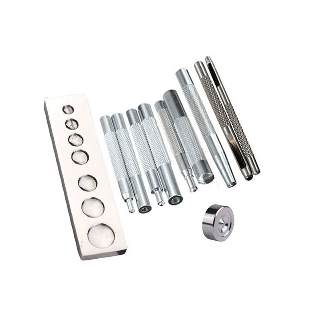 11-Piece Set 633/655/831/201 Rivet Base Snap Button Base Punching Leather Snap Button Set 4714110989662