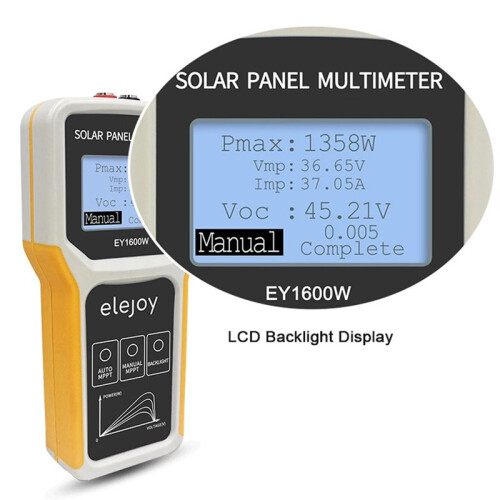 ELEJOY EY800W Photovoltaic Panel Multimeter Solar Panel MPPT Tester Voltage Current Power Test Meter Multi Meter 1